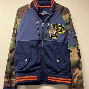 Polo Ralph Lauren Double Knit Hybrid Jacket - Camo Sleeves & Tiger Patch